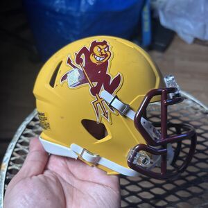 Arizona State Sun Devils Speed Mini Helmet Riddell NCAA Gold Alternate